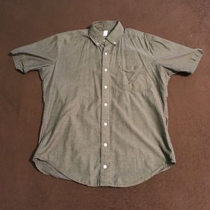 American Apparel Gray Short Sleeve Button Shirt S